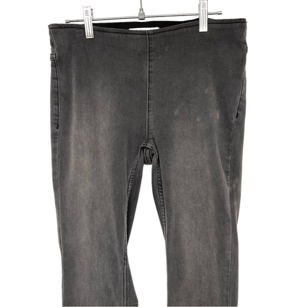 Free People Gray Penny Pull On Stretch Denim Flare Retro Jeans Women’s 27 - Picture 7 of 15